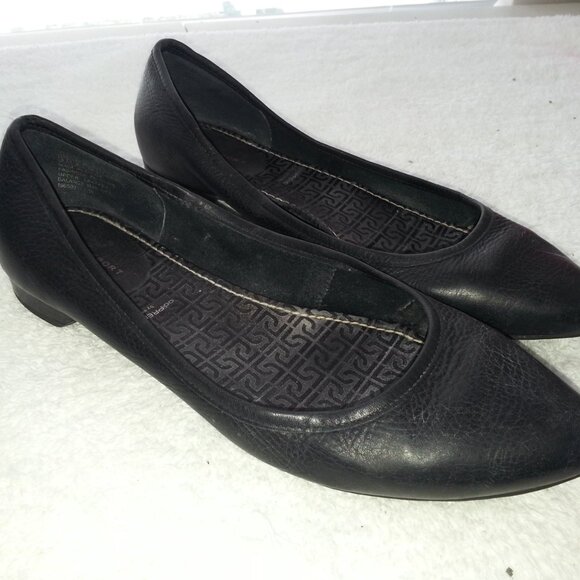 Pointy Toe Leather Worn Ballet Flats EU - Picture 3 of 14